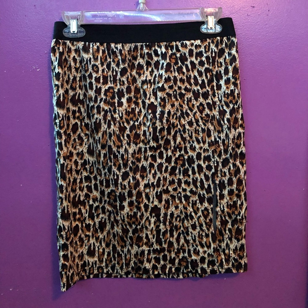 Cheetah pencil skirt